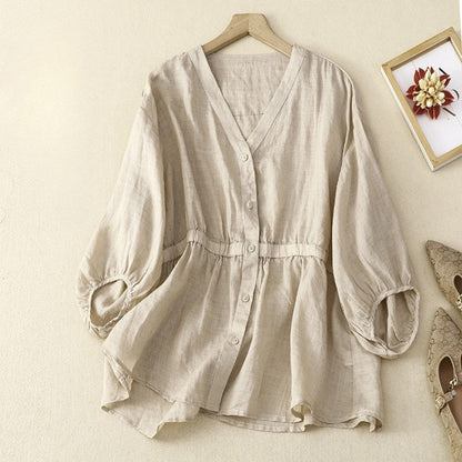 Laurienne™ | Blusa ajustada con botones