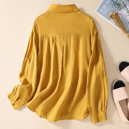 Laurienne™ | Blusa bordada con cuello clásico