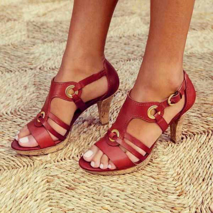 Volmena™ - Sandalias con tacón elegantes