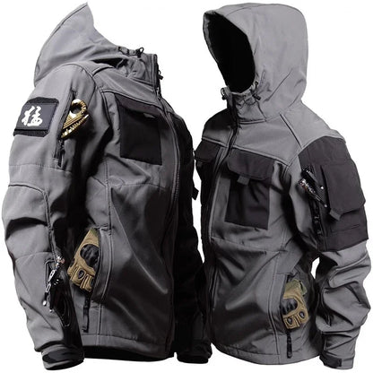 Chamarra táctica militar impermeable para hombre